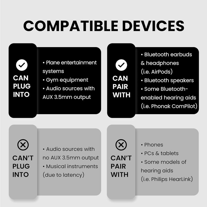 Avantree SoundJet R1 – 25Hr Airplane Bluetooth Adapter for All AirPods (Pro/Max) with Qualcomm Chipset & aptX Adaptive, Wireless Audio Transmitter for Flight Travel, Works with Bose & Other Headphones - Image 3